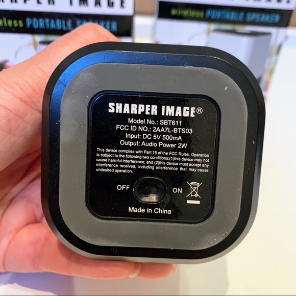 EUC Sharper Image Bluetooth Wireless Portable Speaker Rechargeable Minimalism - Picture 7 of 7